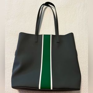 Away Luggage: The Longitude Tote Gray Grey Green Alpine Leather